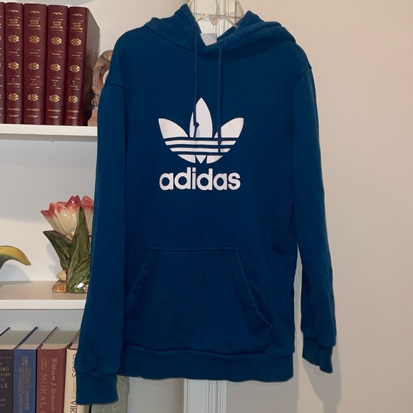 Deep Blue Adidas Hoodie - Picture 1 of 5